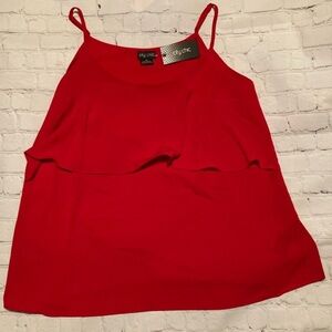 City Chic Plus Size Scoop Neck Layered Cami• XS NWT